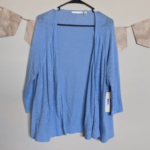 NWT Cyrus Open Front Cardigan Baby Blue
